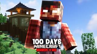 I Spent 100 Days in a REAL LAST OF US Zombie Simulation in Hardcore Minecraft