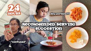 i ate the recommended serving suggestion for 24 hours *tiny portions* | clickfortaz