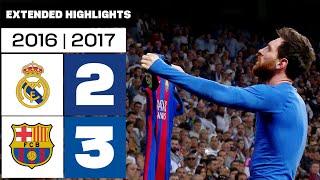 Real Madrid vs FC Barcelona (2-3) | 2016/17 Season - Extended Highlights