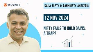 NIFTY & BANK NIFTY Analysis for Tomorrow | Stock Market Outlook | 12 November 2024, Tuesday