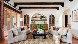 Inside A Spanish-Style Home That Offering Rustic Elegance And Cozy With Terracotta Floors