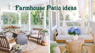 Farmhouse Patio ideas | Modern farmhouse front porch ideas #home #patio #frontporch