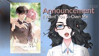 Novel Announcement | I Want You to Own Me by Eve Healy