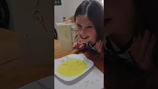 Eating raw egg