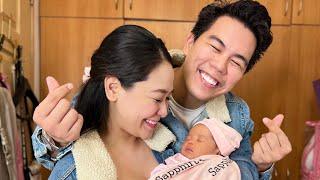 1st Bath Time With Baby Sapphire Love (ASMR) | Simon says vlog & Zara Lopez