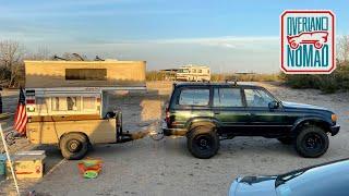 Truck Camper Camping Across From Mexico