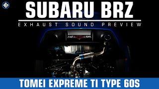 Tomei Expreme Ti Titanium Catback Type 60S - Subaru BRZ  / FR-S / Toyota GT86 Exhaust Video