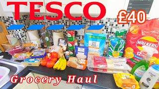 Tesco Grocery Haul | What £40 gets you In a cost of living crisis! Tesco Delivery 