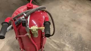 Harbor freight sand blaster how to