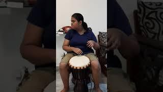 Attention - Rashke Qamar Cover on Djembe By Ayushi Desai.