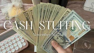 CASH STUFFING | $1500 | November No. 2 | Variable Expenses & Sinking Funds | First Savings Challenge