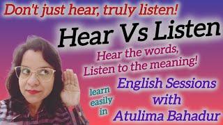 Tune in to the deafening difference: Sound vs. Sense - Hear is just a sound, but Listen is a choice!