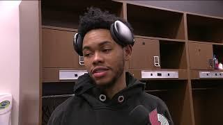 Anfernee Simons Postgame Interview | Portland Trail Blazers 115, Detroit Pistons 118