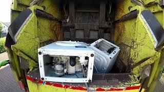 More Metal Being Crushed In Geesinknorba Bin Lorry