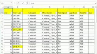 Excel Video # 8 - Filtering