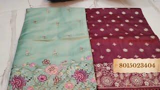 3̶5̶0̶0̶ Designer Embroidery sarees at just Rs.1650/-  Beautiful Quality and designs  Grab soon