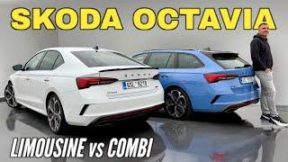 SKODA OCTAVIA RS 2025: Combi oder Limousine? Der Vergleich | Kofferraum | Preis