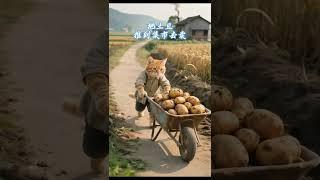 #left-behind children # Orange Cat Plain and healing rural life Xiaoju’s parents left Xiaoju in t
