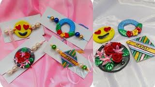 Eco-friendly Raksabandhan2021/ Handmade Rakhi / Clay Rakhi /Name Rakhi / Designer Rakhi