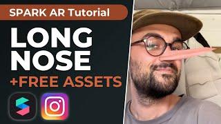 Long Nose Filter - Spark AR Tutorial! | Create your own Face Distortion Filter for Instagram