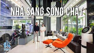 Giải Mã Thiết Kế " NHÀ SANG - SỐNG CHẤT" Bên Trong Căn Nhà Phố Rộng 320m2 Tại Quận 9 | NhaF