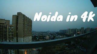 Beautiful Noida City Skyline Timelapse 4K #noida #India #city #skyline #shorts