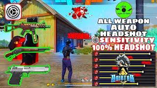 Free Fire Headshot setting 2025  Best Sensitivity Settings ️| Sensitivity + Hud Settings Free Fire