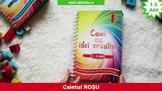 Caiet de activități ROSU cu Idei Creative pentru copii 1 - 3 ani