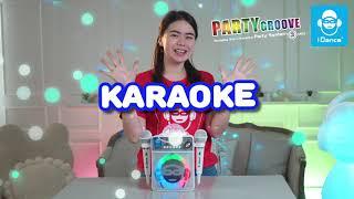 iDance PARTY GROOVE 3mk2, Karaoke Machine with Disco Ball + Lighting Ring