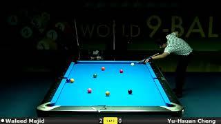 Waleed majid vs yu-hsuan cheng world 9ball championships 2018