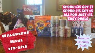 WALGREENS HAUL 3/9-3/15 | NEWBIE FRIENDLY DEALS | $1.15 AN ITEM!