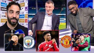 Man City vs Man United 1-2 Roy Keane Go Crazy reacts to Amad Comeback  Amorim Crazy Reaction HD