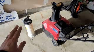 Snowblower Maintenance Tips: Drain the Fuel Tank & The Carb Bowl
