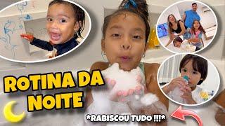 ROTINA DA NOITE COM A FAMÍLIA TODA NA CASA NOVA * olha isso  *