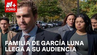 Llegan la esposa y familia de Genaro García Luna a su audiencia de sentencia - Las Noticias