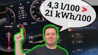 Diesel vs. Benzin vs. Elektro | Darum ist der Elektro sparsamer aber teurer! | L/100km vs. kWh/100km