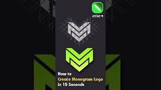 How to create Monogram Logoillustrator Design Tutorial #short #logodesign #viralshort #shortsfeed