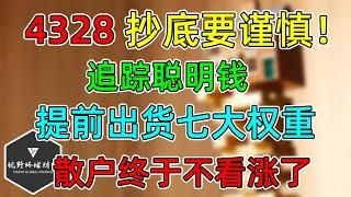 美股 抄底要谨慎，左侧考虑！聪明钱：提前一个月出货七大权重！散户情绪转向晚市场2周！他们给出衰退时间点！