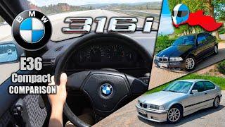 1999 BMW 316i E36 Compact (77kW) POV 4K [Test Drive Hero] #136 ACCELERATION, ELASTICITY COMPARISON