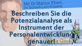 Beschreiben Sie die Potenzialanalyse als Instrument der Personalentwicklung genauer!