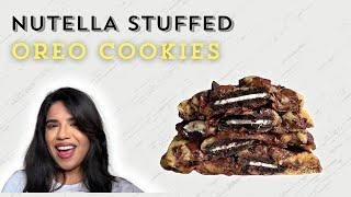 Nutella Stuffed Cookies and Cream  EASY