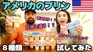 【アメリカのプリンがおかしい】日本といろいろ違いすぎて衝撃！！アメリカのプリン8種類試してみた　#096