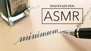 ASMR Fountain Pen Writing Sounds (Soft Spoken, Whispering, No Music)