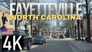 Driving in Fayetteville, North Carolina 4K Street Tour - Skibo Road & Downtown Fayetteville