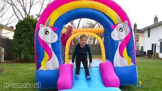 Bounceland Rainbow Unicorn Bounce House