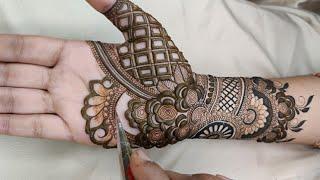 Letest New designer mehandi full Tutorial ll New  designer  MEHANDI #rosedesign #bridalmehndi