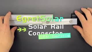 Solar Panel Mounting Aluminum Rail Connector Rail Splice Kits