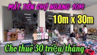  BÁN NHÀ MẶT TIỀN CHỢ BÌNH DƯƠNG, NGANG 10M MỞ TIỆM KDBB GÌ CŨNG ĐẸP, SỔ HỒNG, FULL THỔ CƯ.