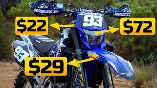 LED headlight + NEW look for older Yamaha WR450 & WR250 under $130!