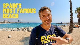 SPAIN'S MOST FAMOUS BEACH | Barcelona Spain Travel Vlog